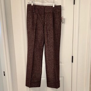 Bisou Bisou Women’s Rich Bordeaux Dress Trousers sparkly